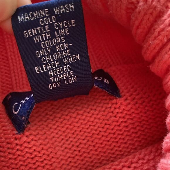 Charter Club Knit Turtleneck Pullover Sweater Salmon Red Size Medium Shirt FLAWS - Picture 8 of 9